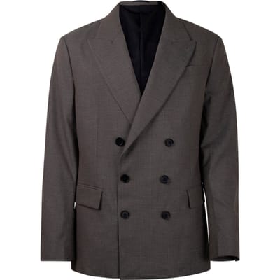 AllSaints Dante Blazer Light Brown Size: 36 | Blazers Outlet | Heren | Grijs