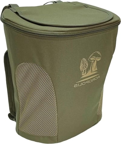 Paddenstoelenrugzak - Verzamelmand - Kruiden Vruchten Verzamelen - Ademend Ontwerp - 17 Liter - Groen Zand