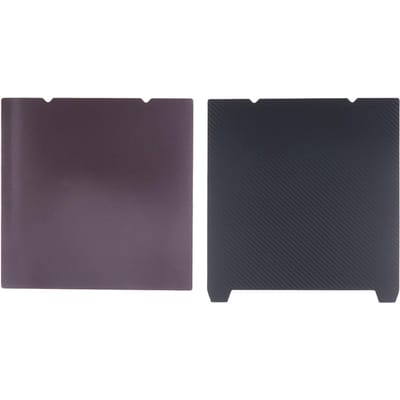 Veerstalen Printbed met Zachte Magnetische Basis Getextureerd PEI Koolstofvezel PET Dubbelzijdig Bouw black