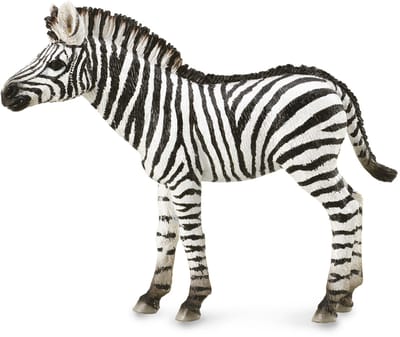 COLLECTA Figurine - Zebra Veulen - (M) - Wilde Dieren - Handgeschilderd - Miniatuur