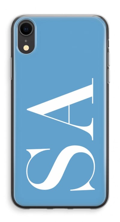 Gepersonaliseerd - Case Company® - Hoesje geschikt voor iPhone XR hoesje - Monogram N°2 - Soft Cover Telefoonhoesje - Bescherming aan alle Kanten en Schermrand