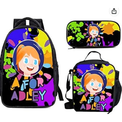 Klassiek Nieuwigheid Harajuku Cool AFOR ADLEY 3D Print 3 stuks/Set leerling Schooltassen Laptop Dagrugzak Rugzak Lunchtas Etui