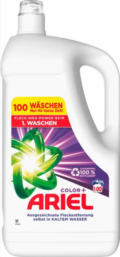 2 × 5 L Ariel Color Plus vloeibaar wasmiddel (10 liter totaal)