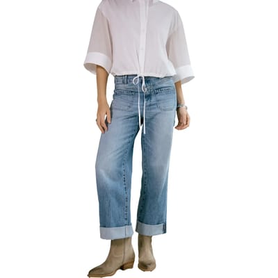 Cropped Wide Leg Jeans Dames Freeman T Porter Alice
