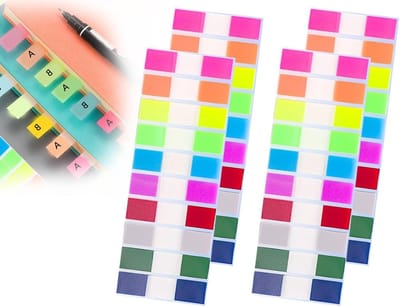 Set van 800 Zelfklevende Notities, Transparante Plaknotities, Praktische Boekkaarten en Bladwijzers voor Studie en Organisatie (10 Kleuren)