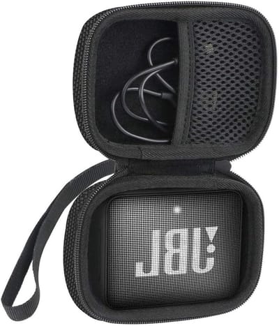 Duurzame Hard Case voor Draagbare Bluetooth Speaker - Beschermhoes voor JBL GO 2 en Andere Modellen, Zwart met Rits