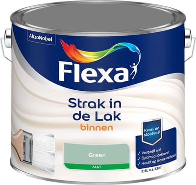 Flexa - Strak In De Lak Binnenlak Mat - Green - Mengverf - 2,5 L