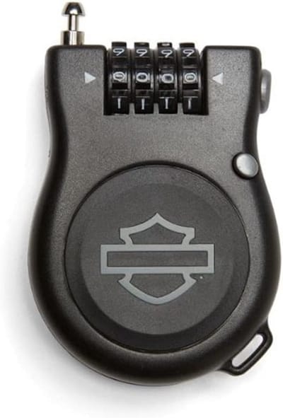 Intrekbaar Motorslot 90 cm - Kabelslot met 4-cijferig Cijferslot voor Helm en Diefstalbeveiliging