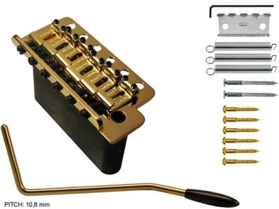 Wilkinson WVCS/Gtremolo Vibrato Brug - Goud, Staal, 10,8 mm