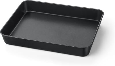 Anti-aanbak bakplaat met een hoogte van 5 cm - Ideaal voor bakken, koken en grillen (26,5 x 20,8 cm)