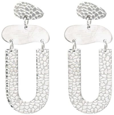 Oorbellen - RVS - 3,5 cm - Zilverkleurig