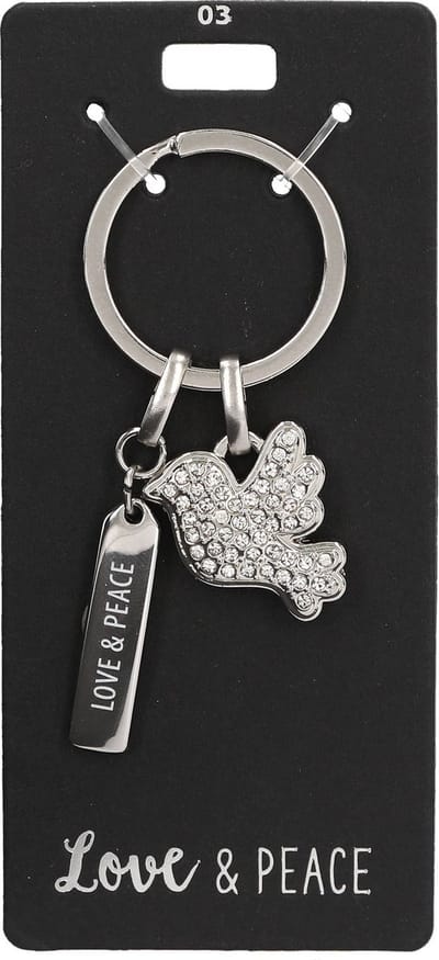Depesche - Glamour sleutelhanger - mot. 003 - Love & Peace