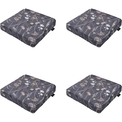 Madison - Zitkussen Donna grey canvas eco+ - Ca. 40x40 cm - Set van 4