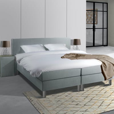 Anno 1588 Comforta Boxspringset - Pocketvering - Grijs - 140x200 cm - Inclusief dekbed + 2 kussens