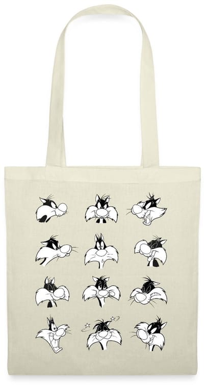 Looney Tunes Sylvester Facial Expressions Tas Van Stof Schoudertas