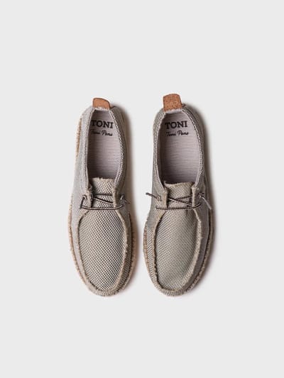 Espadrilles voor heren van mesh met veters | OSCAR