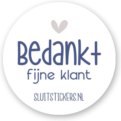 25x Sluitstickers Bedankt fijne klant- sluitsticker bedrijf-sluitzegel bedrijf - verpakkingssticker - wensetiket met naam van website - Sluitstickers Pimp Studio