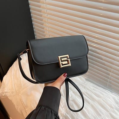 Mode Rétro Navettage Polyvalent Fermeture à Loquet Petit Sac Sac pour Femme Été Nouveau Sac Bandoulière Épaule Petit Sac Carré Texturé gray