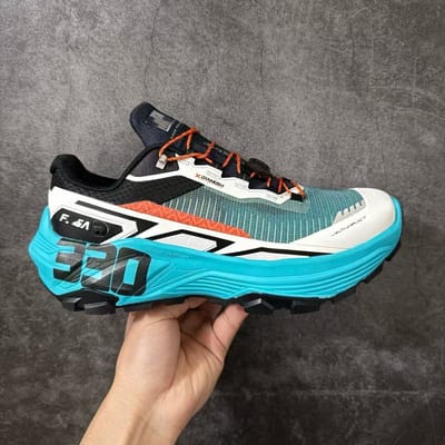 FUGA EX330 Ademende Buitensneakers, Schokabsorberende Wandelschoenen voor Mannen Vrouwen 43 blauw
