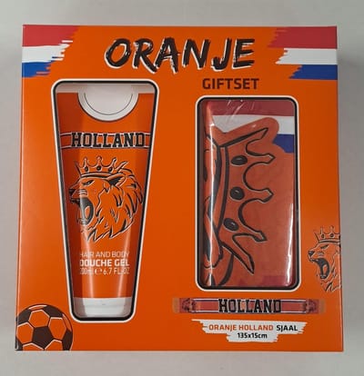 Giftset Holland Haar- en Body Douchegel + Holland Sjaal