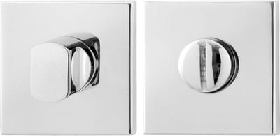Toiletgarnituur - RVS gepolijst - RVS - GPF - Binnendeur - GPF0903.42 50x50x8mm stift 8mm RVS gepolijst