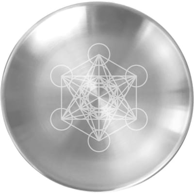 Paganistisch Ritueel Dienblad Altaar Pentagram Plaat Kristalsteen Planken Kaarsenhouder Wierookbrander Huisdecoratie Accessoires Heksen Cadeau 14cm diameter