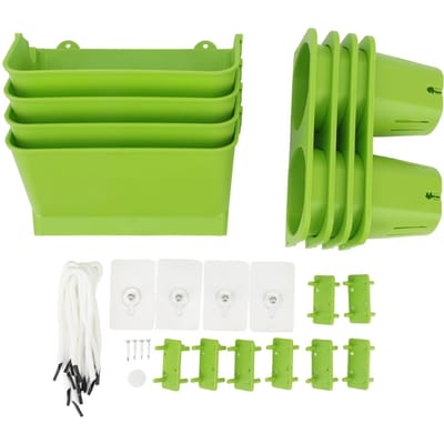 Hangende Plantenbakken Muurplanter voor Binnen Buiten Verticale Plantenbak voor Tuin Balkon Tuinen Huis lichtgroene kleur