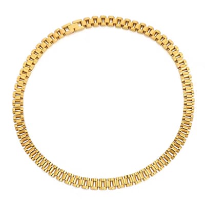 Presidente stijl Ketting | Horlogeband Stijl | Goudkleurig | Staal | Armband Mannen | 15mm | 50cm | Mannen Cadeautjes | Cadeau voor Man | Pin Remover