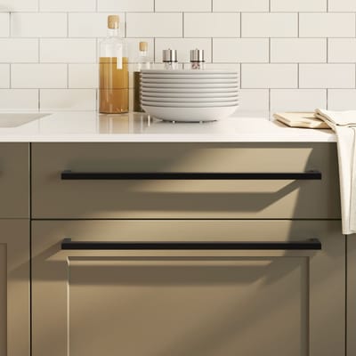 vidaXL - Handvatten - 20 - st - 480 - mm - roestvrij - staal - zwart