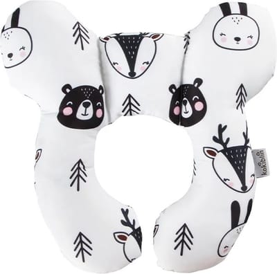 KimDo - Baby Maxi Cosi Steun Kussen - Bos dieren - Neksteun voor Baby's - Steunkussen voor Reiswieg - MaxiCosi Steunkussen - Slaapkussen MaxiCosi - Neksteun voor Baby de Auto - Babystoel Nek Steun - Baby Slaapkussen - Autostoel Nekkussen / Nek Kussen