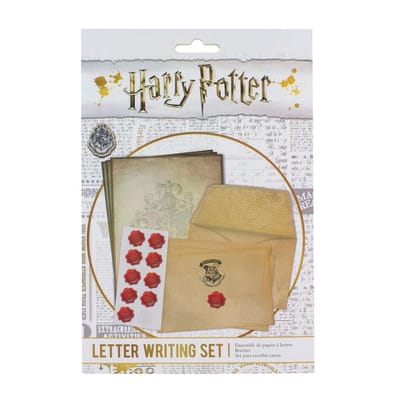 Harry Potter Briefpapier Set – Hogwarts Acceptatiebrief Schrijfset met Enveloppen & Lakzegel Stickers, Officieel Gelicentieerd- Paladone