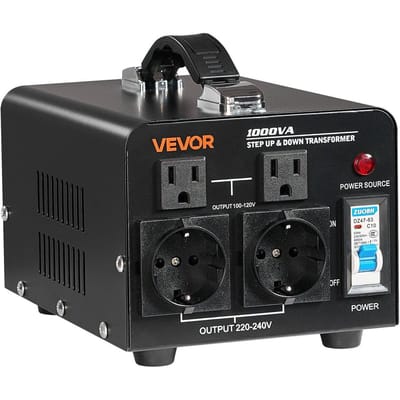 Spanningsomvormer Transformator 1000VA Stap Omhoog/Omlaag 110 naar 220V/220 naar 110V