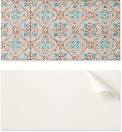 Zelfklevend vinyl wandpaneel 100x50 cm met decoratief bloemenmotief