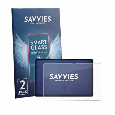 2 Stuks Savvies Screenprotector - geschikt voor Lenovo Tab Plus Gen 2 - beschermfolie glas transparant
