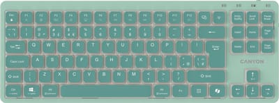 Canyon OnType 10 - Mechanisch Toetsenbord - TKL - Laag Profiel - Groen