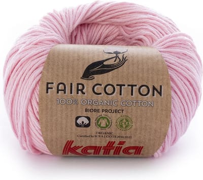 Katia Fair Cotton - 09 lichtroze - Biologisch Katoengaren