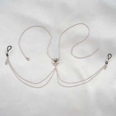 Sylvie Monthulé | Silver Nipple Clamps | Crunched Apples