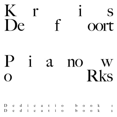 Kris Defoort - Pianowork (2 CD)