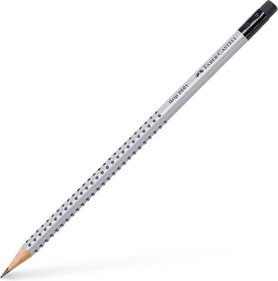 Faber-Castell grafietpotlood - softgrip zone - met gum - hardheid B - 3-kantig - FC-117201
