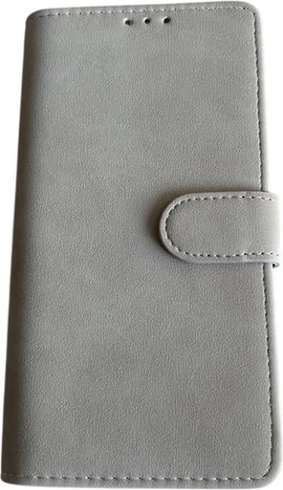 Luxe PU Kunstleer Suède Look Book Case – Geschikt voor Samsung Galaxy S25 Ultra - Premium Kwaliteit Wallet Boekcase hoesje - Telefoonhoesje met vakjes voor pasjes - Beige
