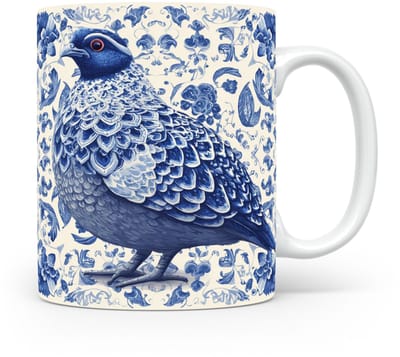 Mok Patrijs Beker voor koffie of tas voor thee, cadeau voor dierenliefhebbers, moeder, vader, collega, vriend, vriendin, kantoor, opa, oma, hond, kerst, sinterklaas, verjaardag