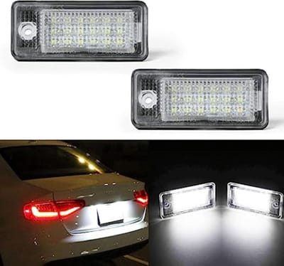 LED CANBUS Kentekenverlichting Geschikt voor Audi A3 S3 RS3 Sportback A4 B7 S4 RS4 A5 S5 Cabrio A6 4F C6 RS6 Sedan Avant A8 S8 Q7