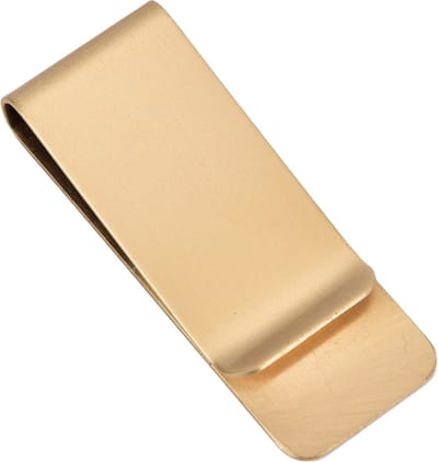 Geld Clip - Metalen klem - Moneyclip - Roestvrij Stalen klem - Minimalistische Portefeuille - Goud