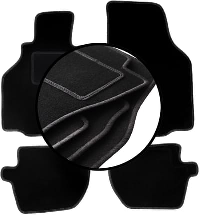 Set velours vloermatten voor: Porsche type 911. 996 coupé (1997-2004)
