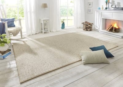 Flycarpets Tufted Vloerkleed - Wollen Look - Creme - 140x200 cm