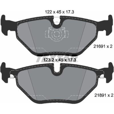 Remblokset TEXTAR 2169103, achter