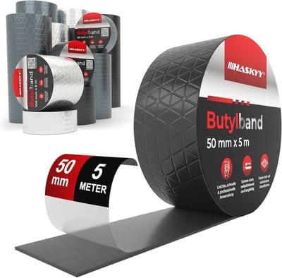 Waterdichte Butylband 5 cm x 5 m - Hoogwaardig Zelfklevend en UV-Bestendig
