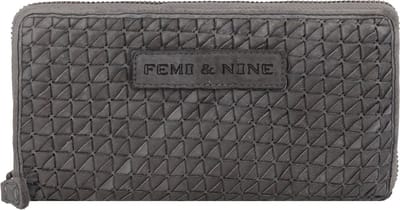 Greenland Nature Femi & Nine Portemonnee Leder 20 cm - Dames - Horizontaal - grey