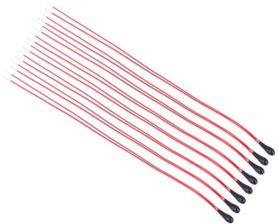 10 Stuks Hooggevoelige MF52B NTC Thermistors met 60Mm Emailld Draad - Perfect voor Temperatuurdetectie, 10k Ohm, NTC 5k, 1% Nauwkeurigheid, QAC-34 Compatibel