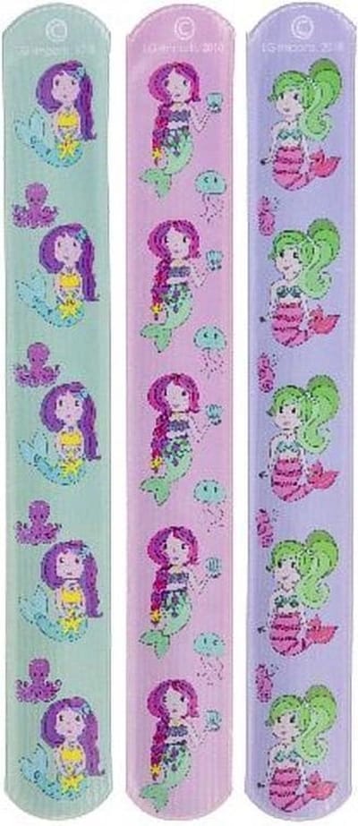 Klaparmband Zeemeermin - 3 assorti - per 36 stuks - uitdeelcadeautje - meermaid